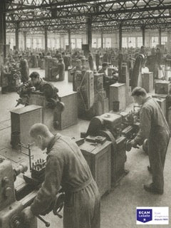 Photographie Atelier ECAM 1950 – Édition Archives 30x40