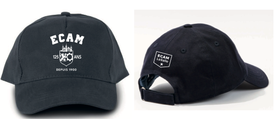 Casquette ECAM 125 ans – Broderie Premium & Fierté