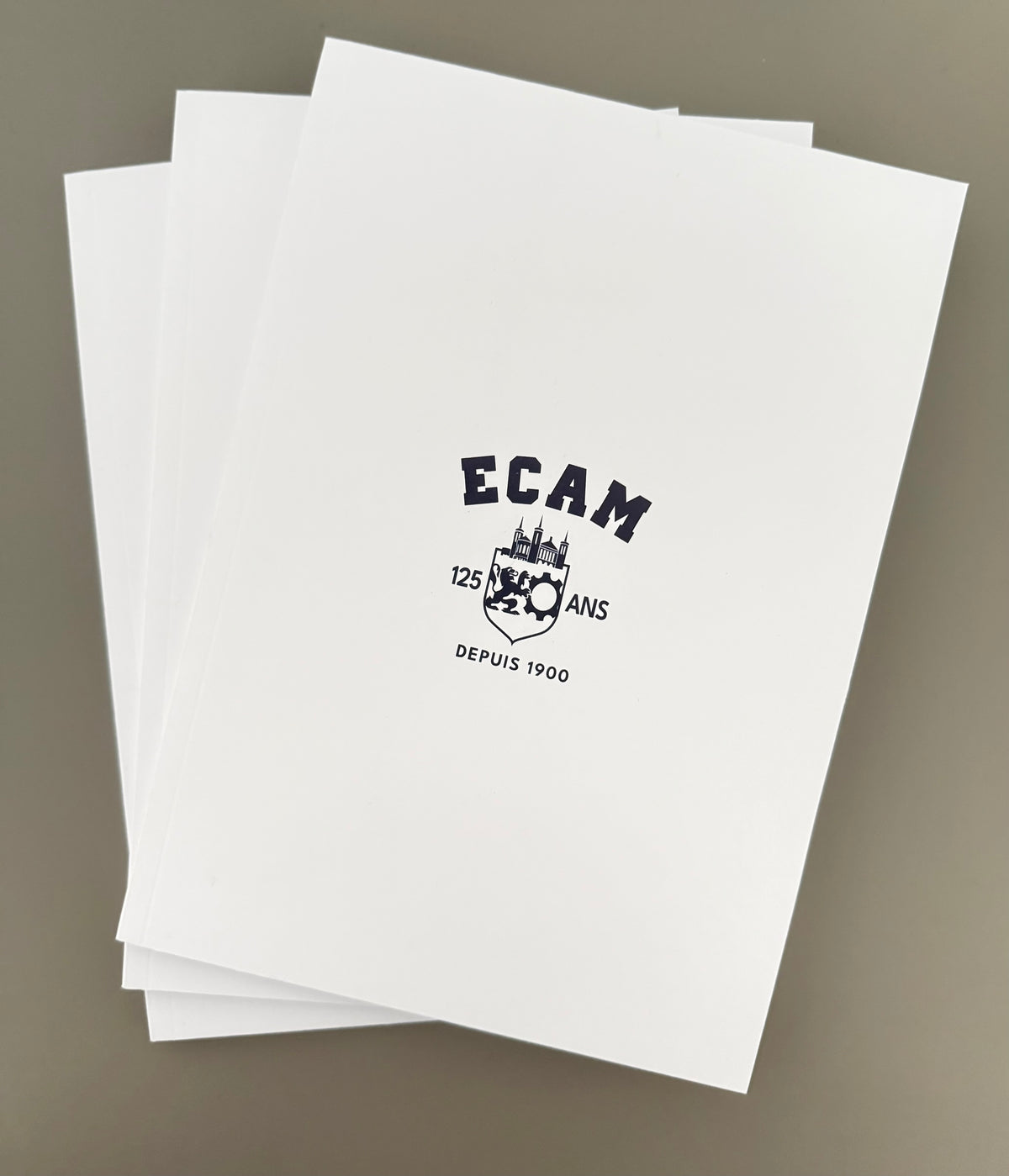 Carnet A5 ECAM 125 ans – Lot de 3