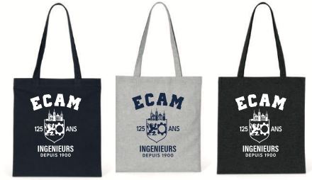 ToteBag ECAM 125 ans – Léger, Stylé et Engagé